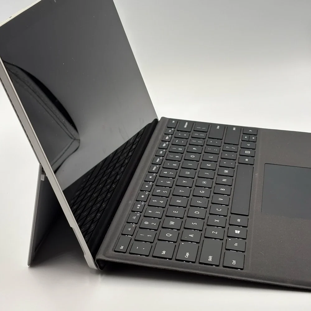 Microsoft Silver Tablet-Laptop with Black Detachable Keyboard